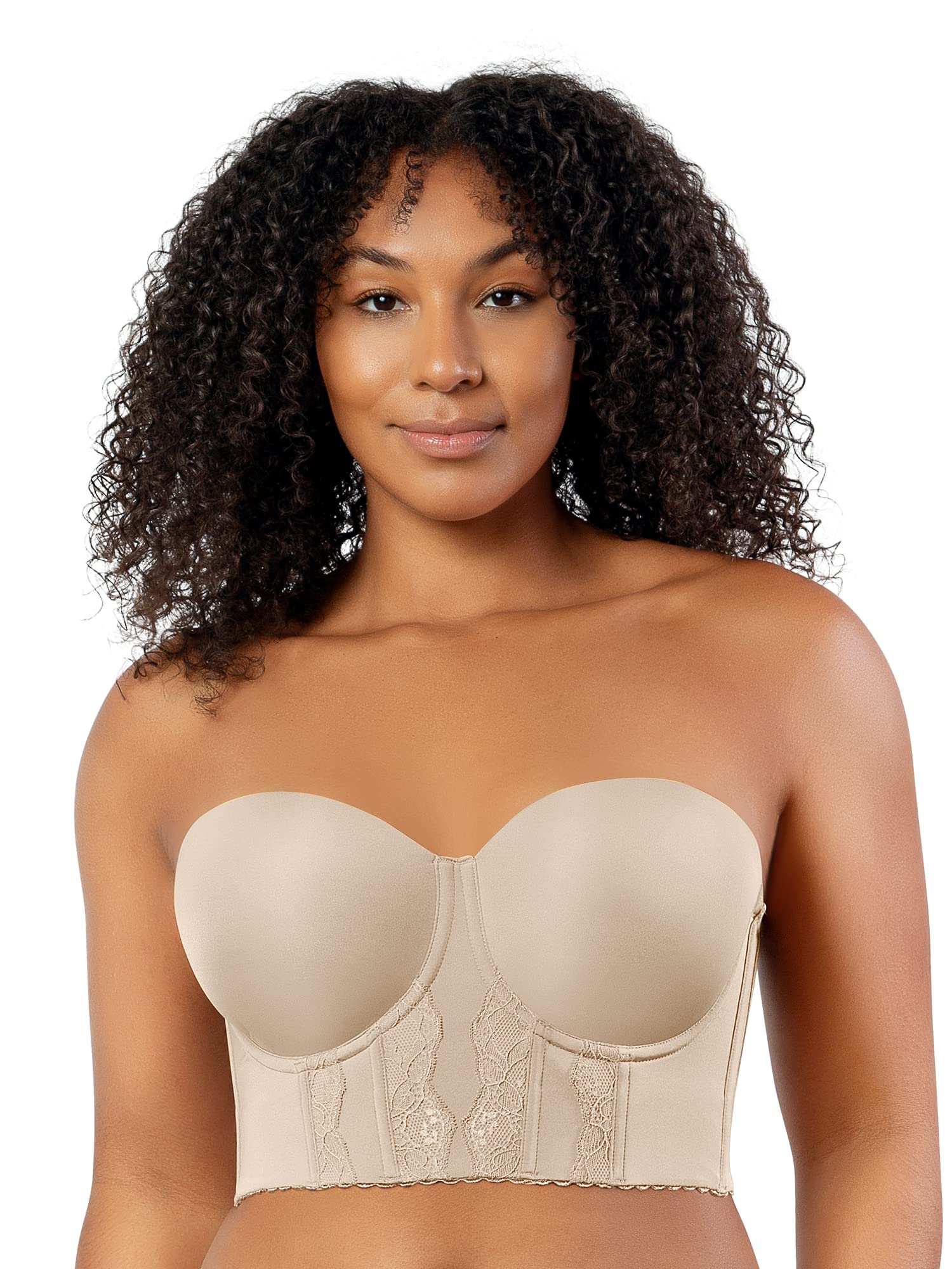 strapless longline bra