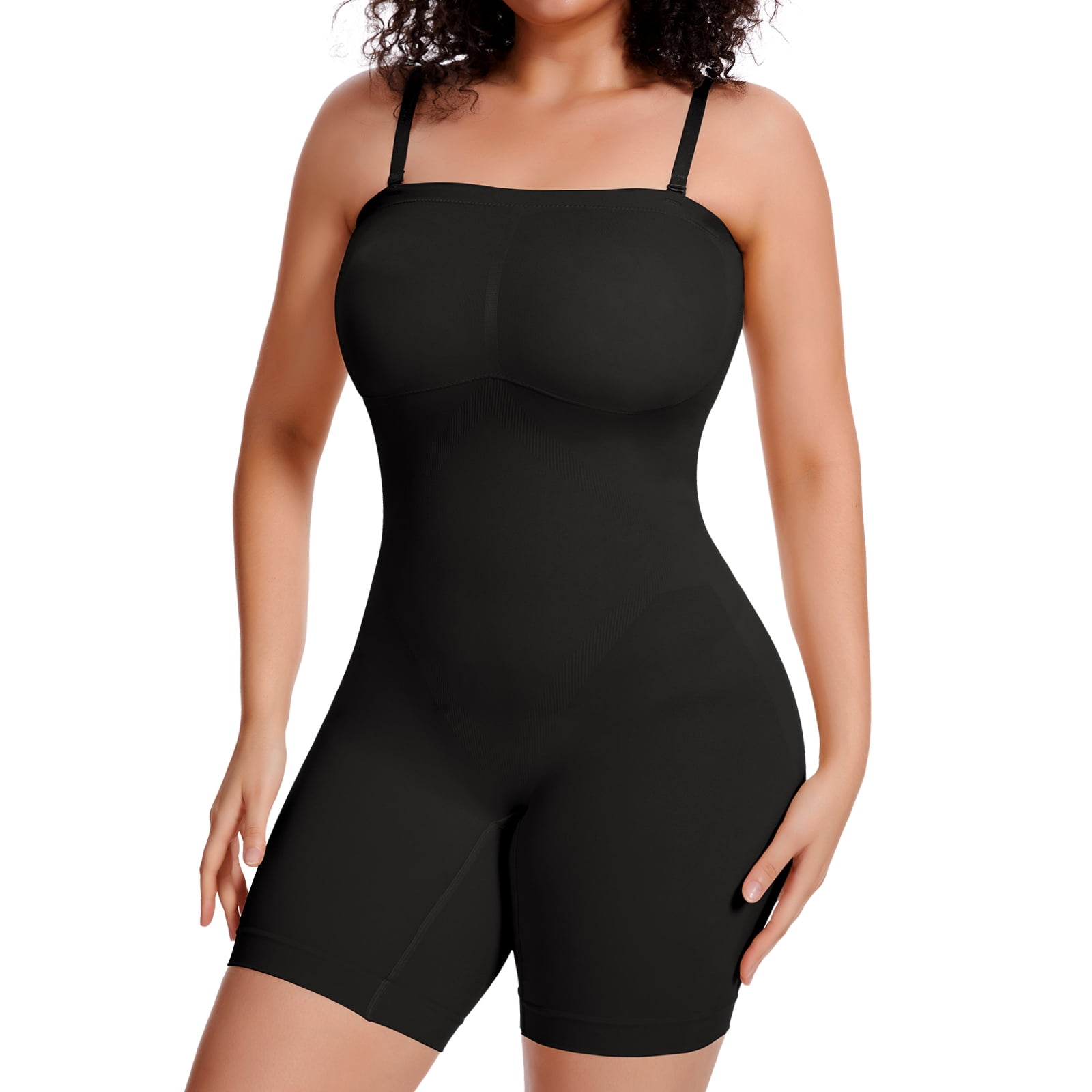 strapless shapewear with built-in bra