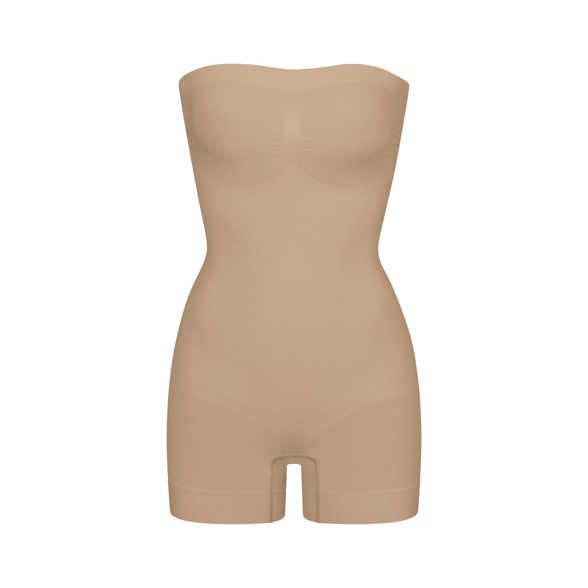 strapless shapewear with built-in bra