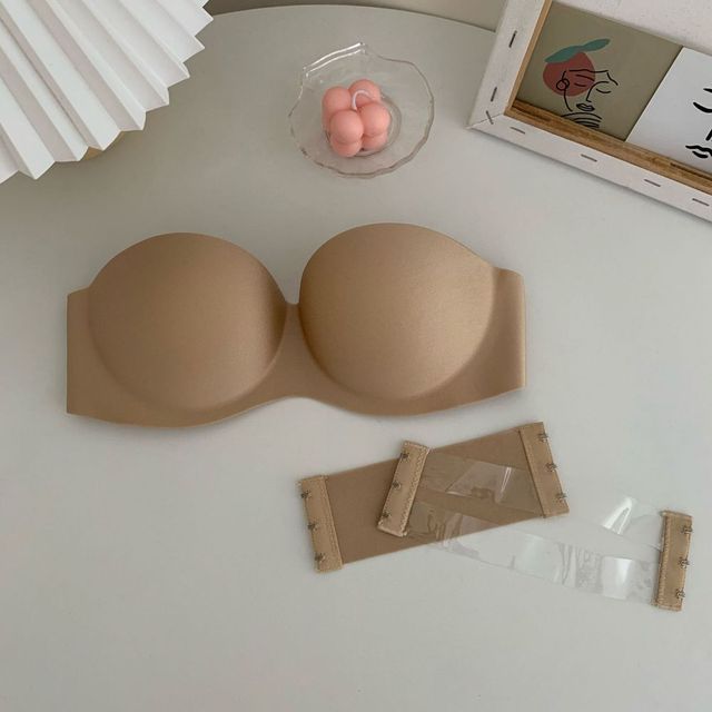 strapless bra with clear straps