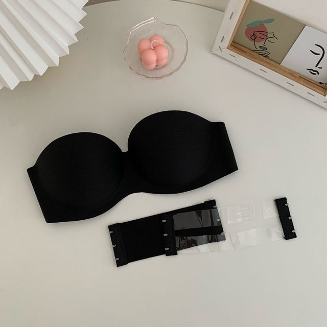 strapless bra with clear straps