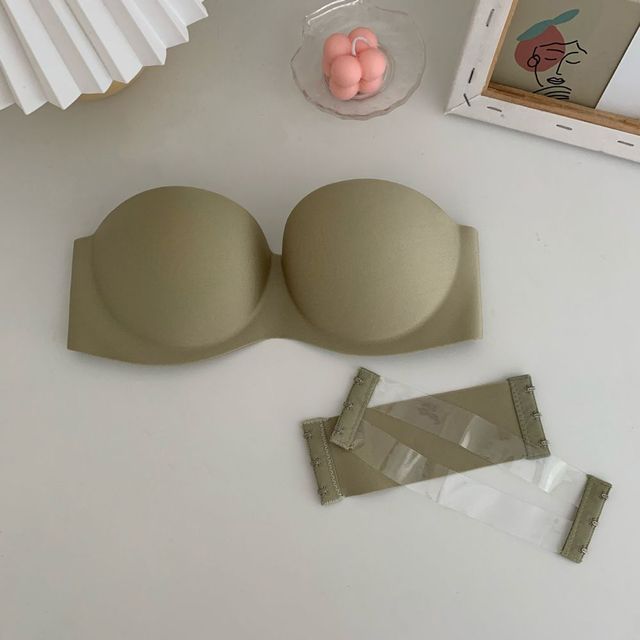 strapless bra with clear straps