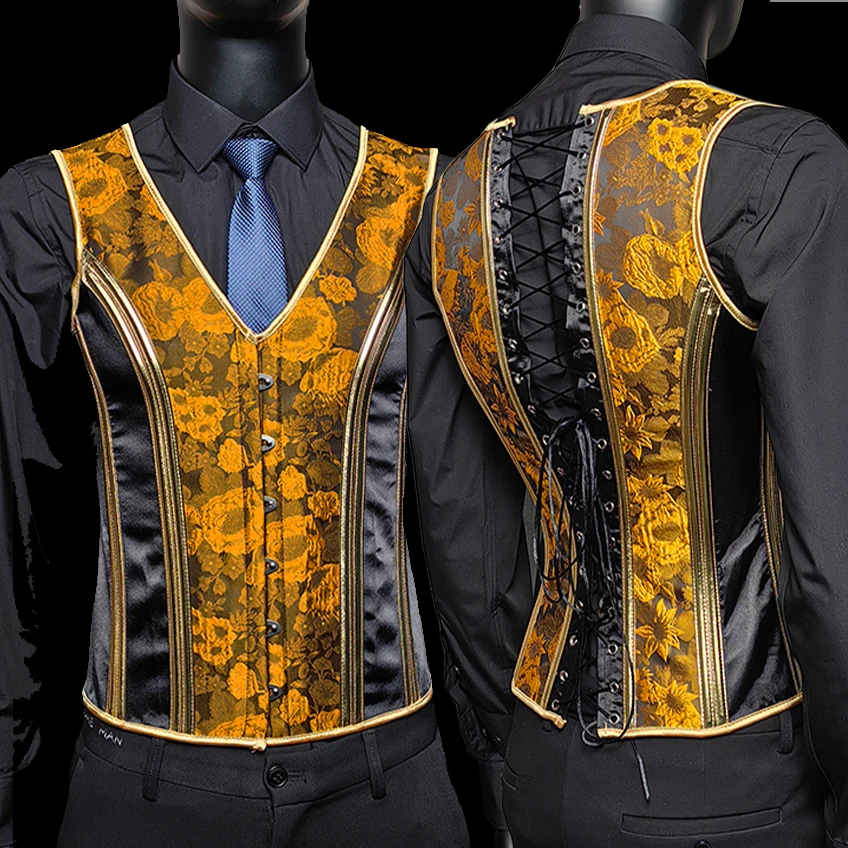 masculine corset vest mens