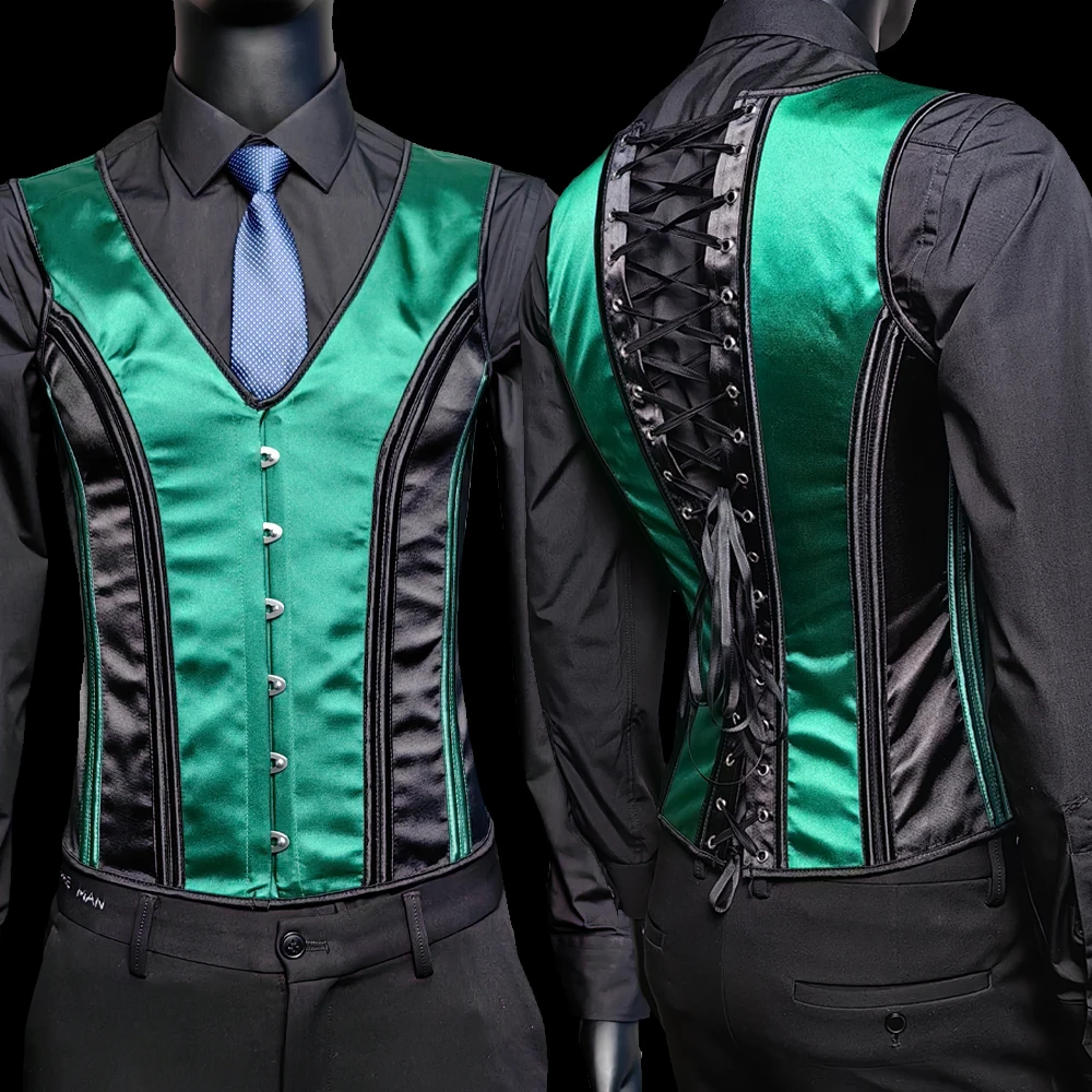 masculine corset vest mens