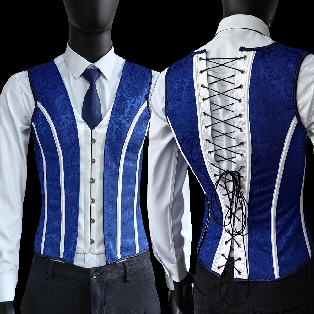 victorian male corset vest