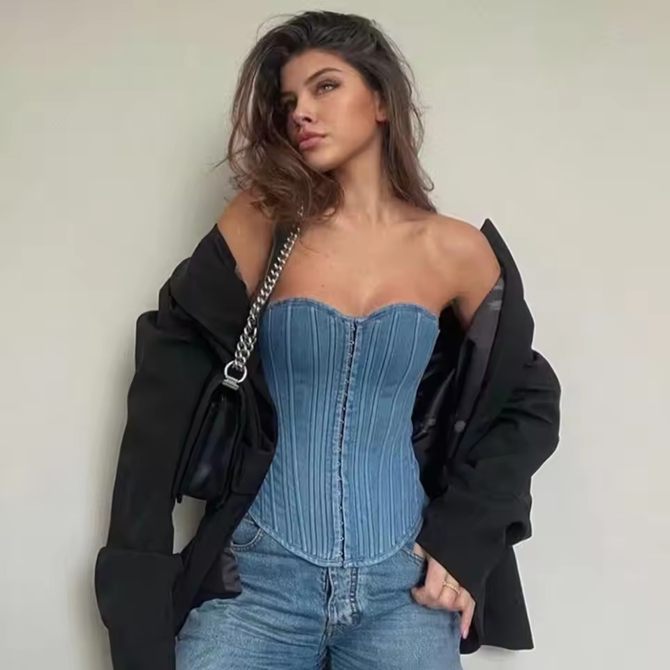 night out corset outfits with jeans